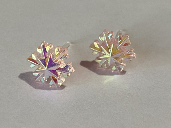 Brat Crystal Flake Hypoallergenic Earrings - Image 4