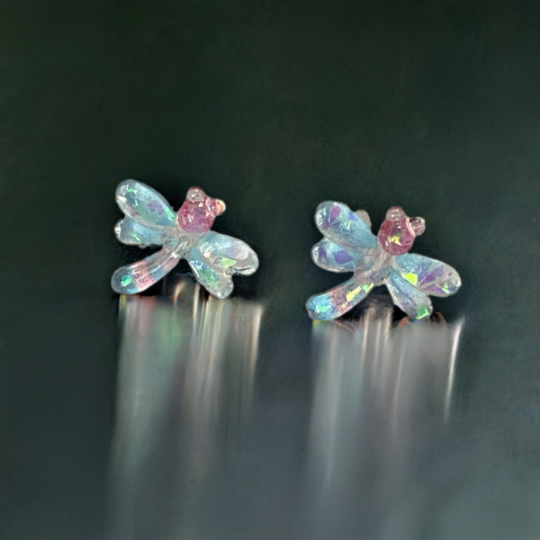 Brat Dragonfly Flare Hypoallergenic Earring - Image 4