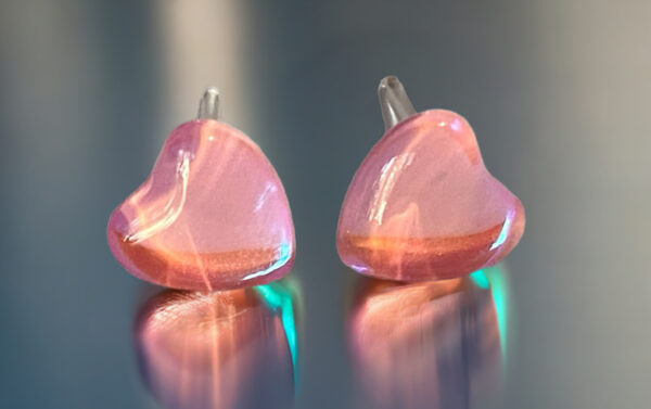 Brat Iridescent Hearts Hypoallergenic Earrings - Image 4