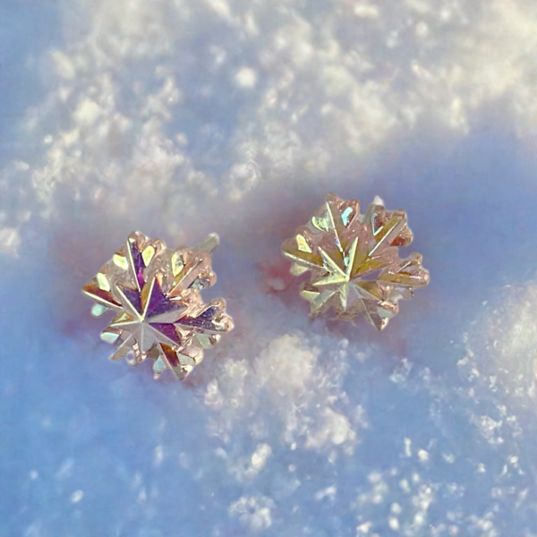 Brat Crystal Flake Hypoallergenic Earrings - Image 2