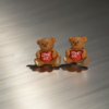 Brat Teddy Love Hypoallergenic Earrings - Image 6