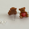 Brat Teddy Love Hypoallergenic Earrings - Image 4