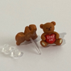 Brat Teddy Love Hypoallergenic Earrings - Image 2