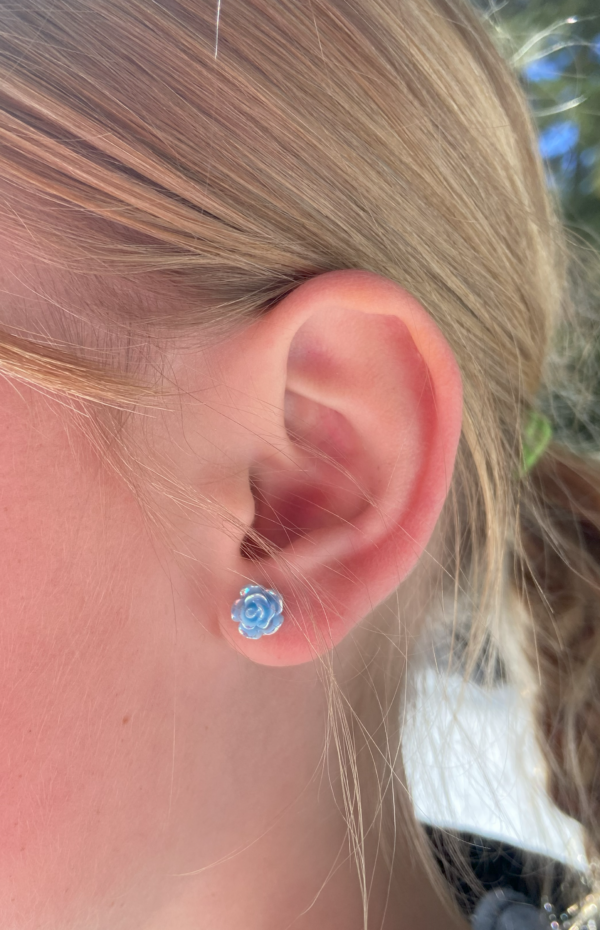 Brat Camellia Charm Hypoallergenic Earrings - Image 9