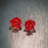 Brat Camellia Charm Hypoallergenic Earrings - Image 4
