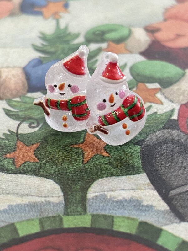 Brat Snowman Cheer Hypoallergenic Earrings - Image 5