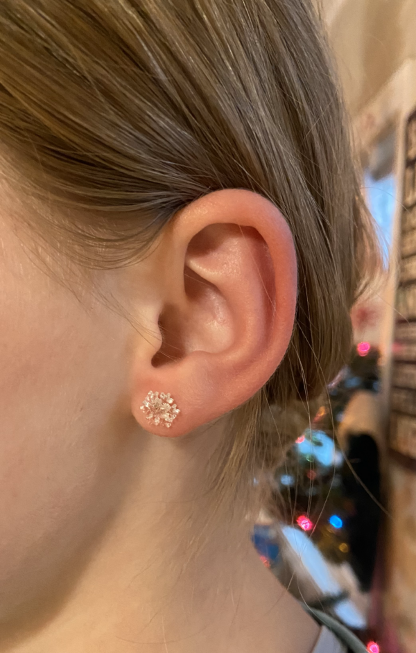 Brat Glitter Snowflake Earrings - Image 2
