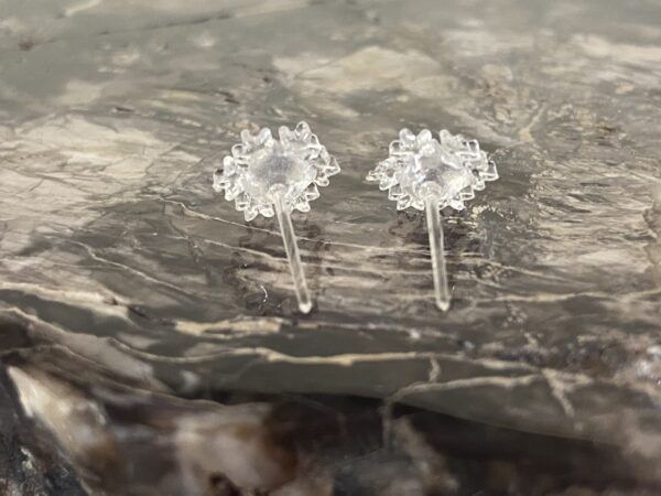 Brat Glitter Snowflake Earrings - Image 3