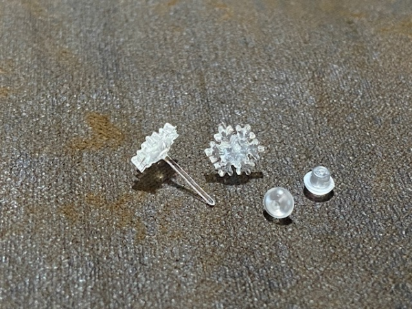 Brat Glitter Snowflake Earrings - Image 7