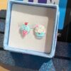 Ice cream cone hypoallergenic earrings - Image 11
