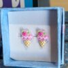 Ice cream cone hypoallergenic earrings - Image 9