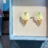 Ice cream cone hypoallergenic earrings - Image 10