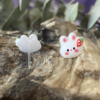 Brat Bunny Studs Hypoallergenic Earrings - Image 2
