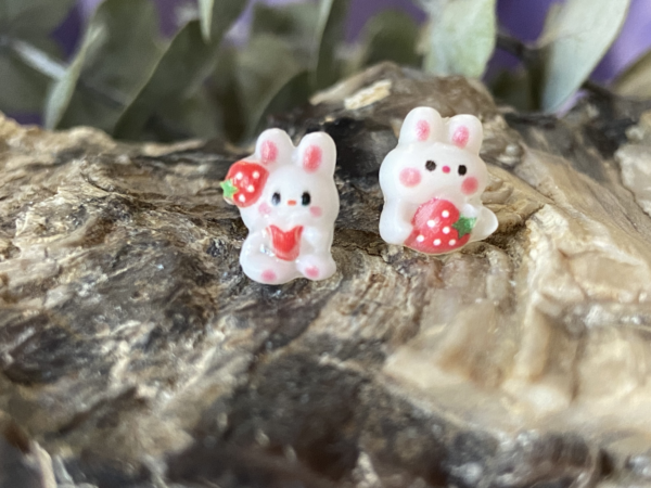 Brat Bunny Studs Hypoallergenic Earrings