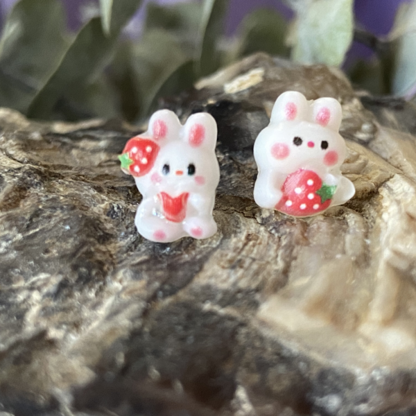 Brat Bunny Studs Hypoallergenic Earrings