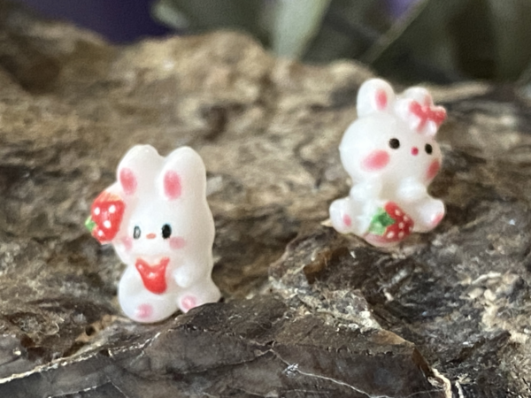 Brat Bunny Studs Hypoallergenic Earrings - Image 6