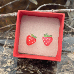 Brat Strawberry Pop Stud Earrings - Image 4