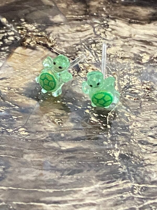 Tiny Turtles Stud Earrings - Image 3