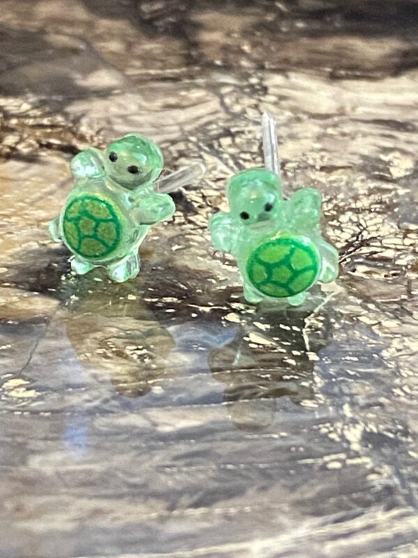 Tiny Turtles Stud Earrings - Image 4
